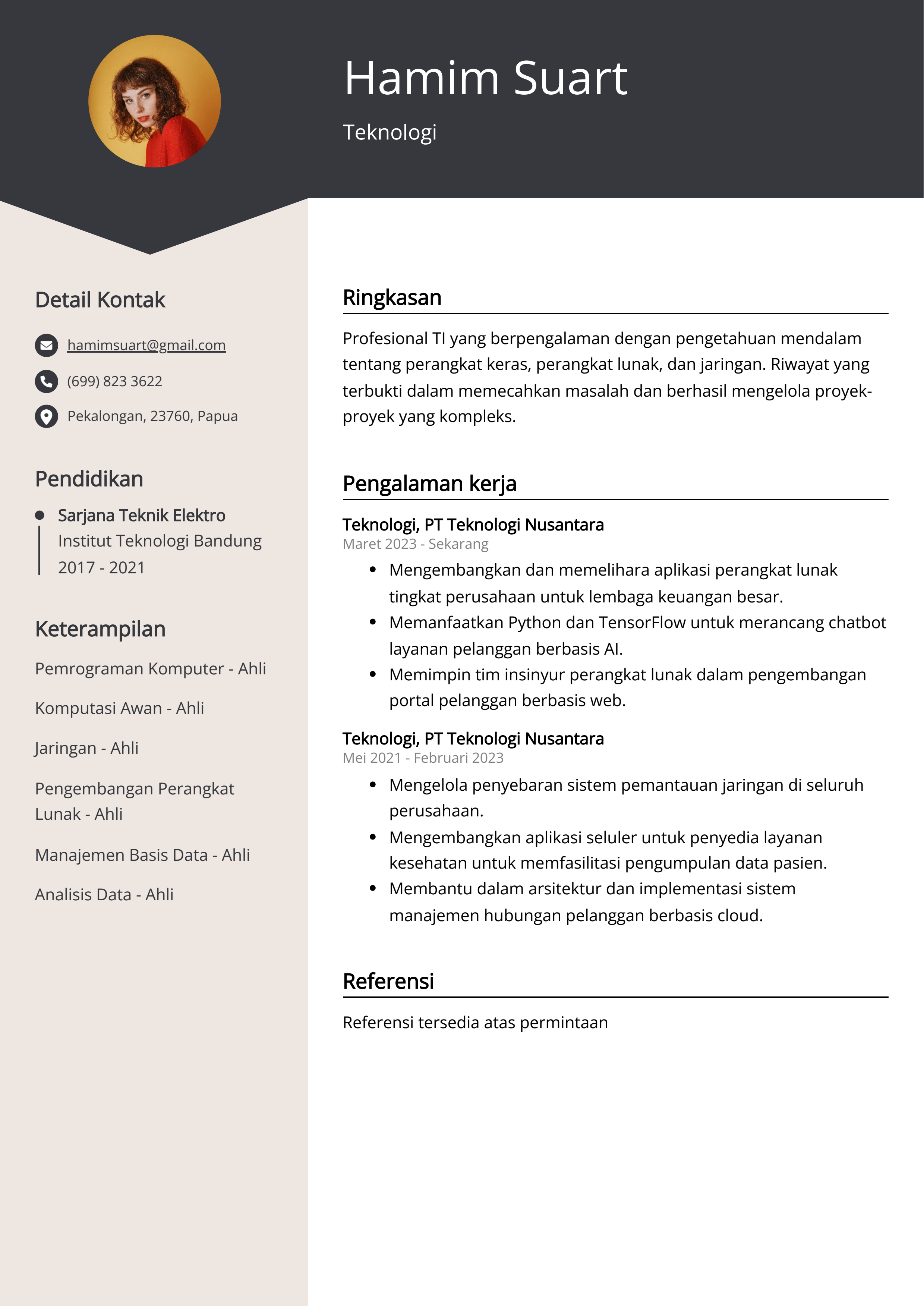 Contoh Resume Teknologi